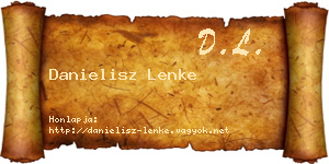 Danielisz Lenke névjegykártya